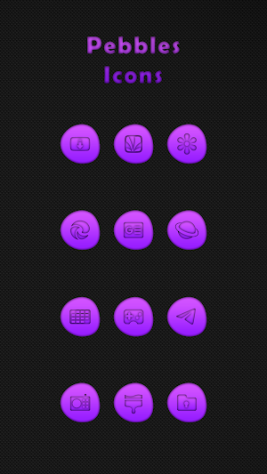 Pebbles Purple Icons Screenshot 2
