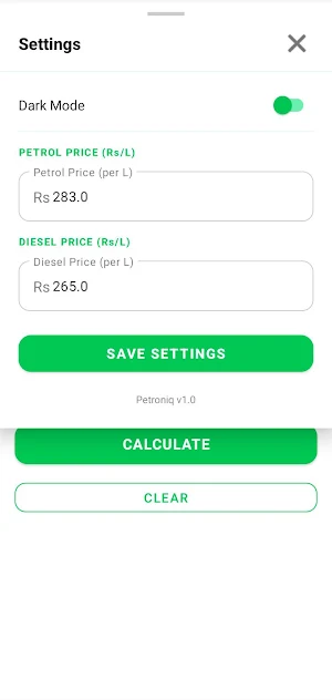 Petroniq - Fuel Calculator Screenshot 2