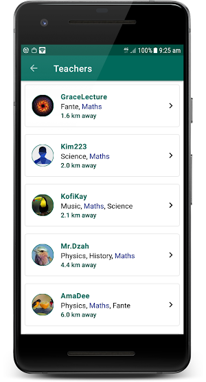 Teacher Finder Screenshot 2