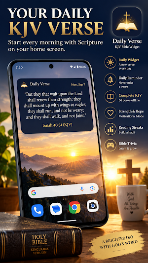 KJV Daily Verse: Bible Widget Screenshot 0
