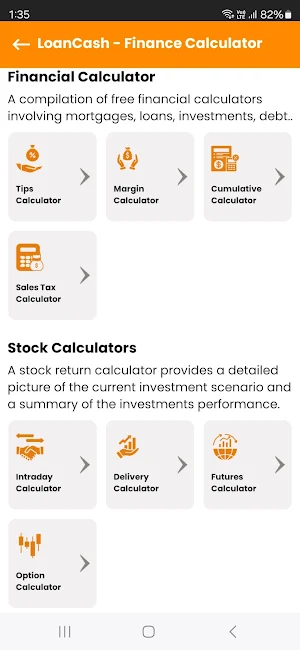 LoanCash - EMI Loan Calculator Screenshot 2