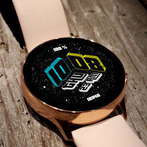 Galaxy 3D Time: Watch Face Screenshot 0