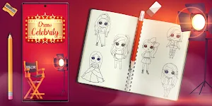 Learn to Draw Chibi Celebrity Screenshot 0
