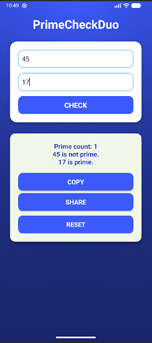 PrimeCheckDuo Screenshot 2