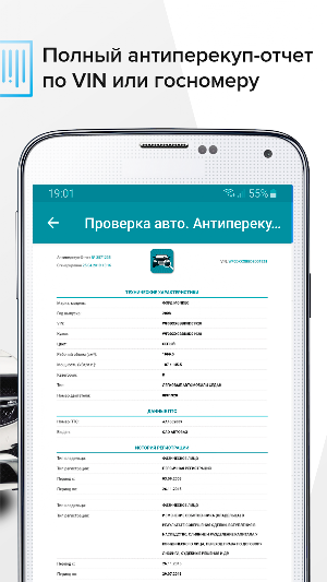 Проверка авто по БАЗЕ ГИБДД по VIN и ГОСНОМЕРУ Screenshot 2