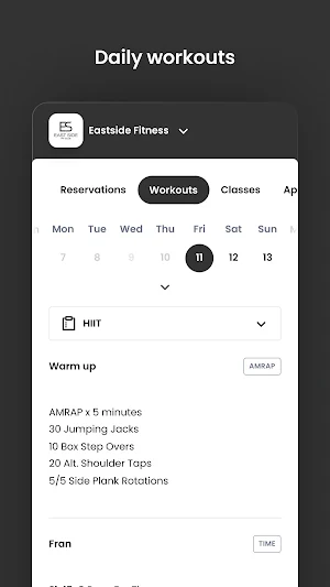 Eastside Fitness Screenshot 3