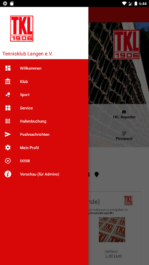 Tennisklub Langen e.V. Screenshot 1