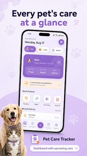 Pet Care Tracker: Health Log Screenshot 0