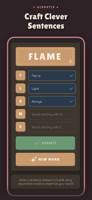Acrostix - Creative Word Game Screenshot 0