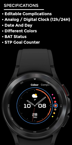 Nighty Analog 10 - watch face Screenshot 3
