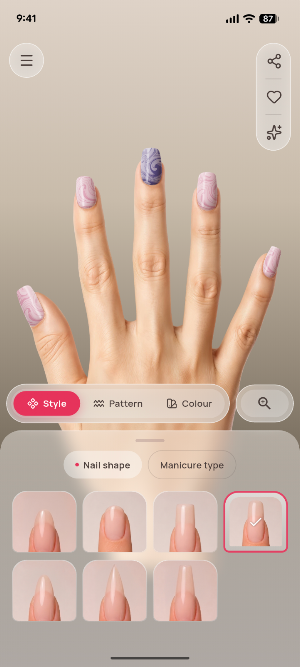 Nail Design & Ideas: VirtuNail Screenshot 0