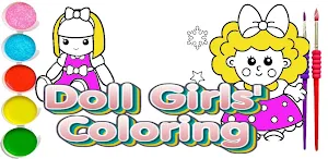 coloring girl doll Screenshot 0