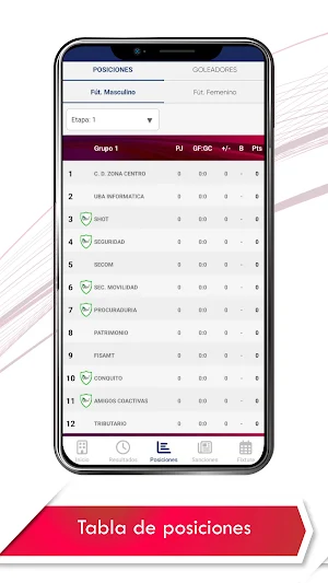 Copa Servidores Municipales Screenshot 2