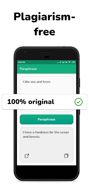 Paraphrase Tool: Rephraser Screenshot 1