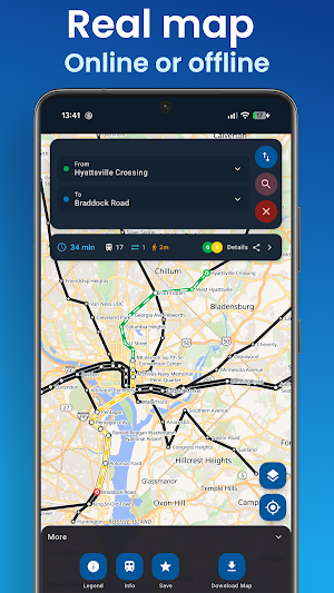 Washington DC Metro Map Screenshot 3