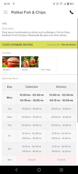 Polikai Fish & Chips Screenshot 2