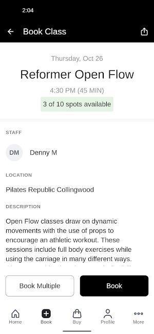 Pilates Republic Screenshot 2