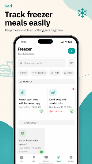 Kari: Recipe Manager & Planner Screenshot 3