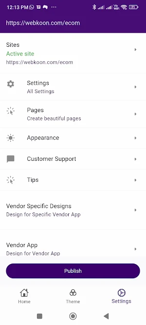 Webkoon builder Screenshot 1
