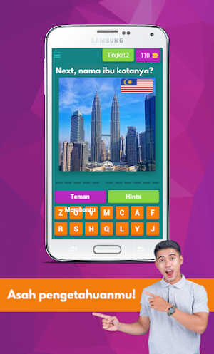 Tebak Negara dan Ibu Kota Screenshot 3