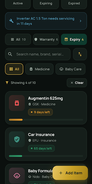 Warranty Tracker & Expiry Date Screenshot 2