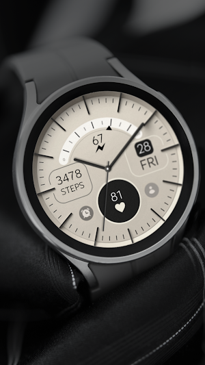 Gold Elegant analog watch face Screenshot 3