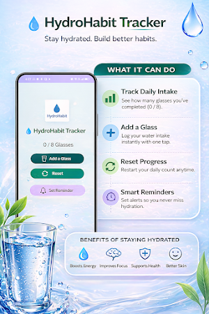 HydroHabit - Let's be hydrated Screenshot 1