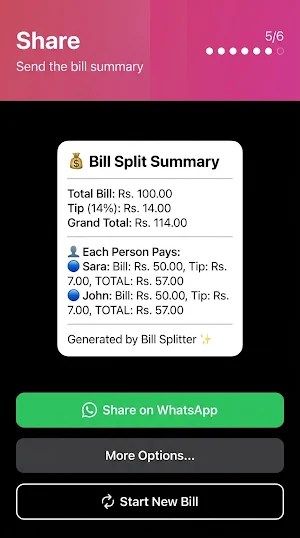 Bill Splitter Screenshot 3