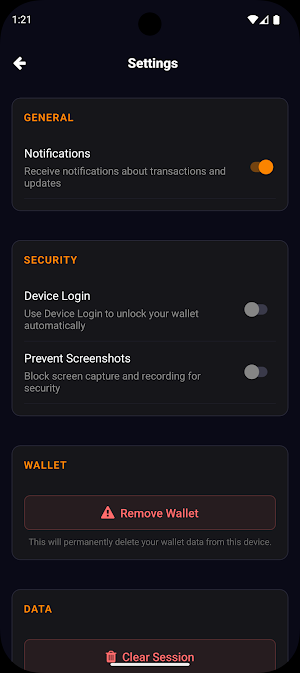 MyQRLWallet Screenshot 2
