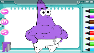 Coloring sponge and Cartoons Screenshot 1