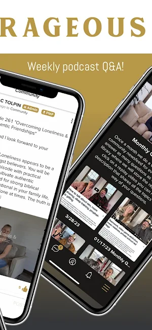BE COURAGEOUS APP Screenshot 1