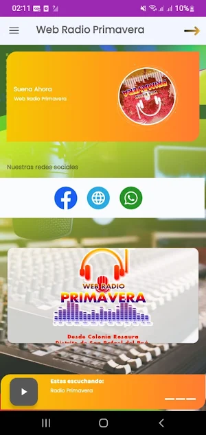 Web Radio Primavera Screenshot 0