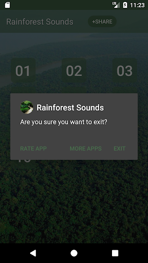 Rainforest Sounds Screenshot 2
