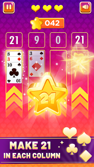 Cards 21 - Puzzle Card Game Screenshot 2