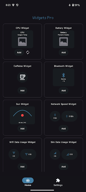 Widgets Pro Screenshot 0