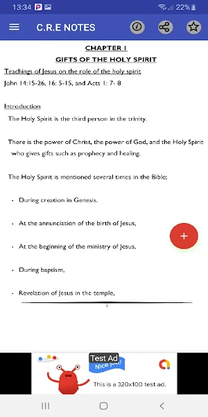 Cre: form 3 notes. Screenshot 1