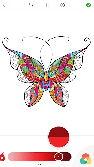 Adult Butterfly Coloring Pages Screenshot 2