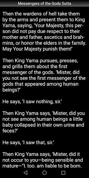Messengers of the Gods Sutta Screenshot 2