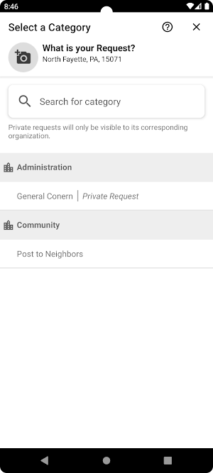 North Fayette Township PA 311 Screenshot 2