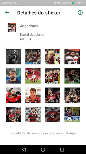 Figurinhas do Flamengo - Stickers - Adesivos 2021 Screenshot 2