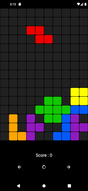 Tetris Game Screenshot 3