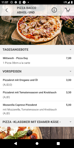 Bacco Pizza bad camberg Screenshot 2