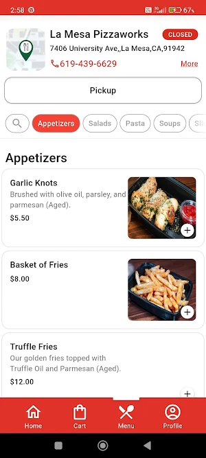 La Mesa Pizza Works Screenshot 2