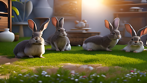 Rabbit Simulator jungle Bunny Screenshot 1