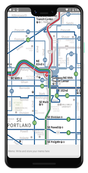 PORTLAND TRIMET TRANSPORT MAPS Screenshot 3