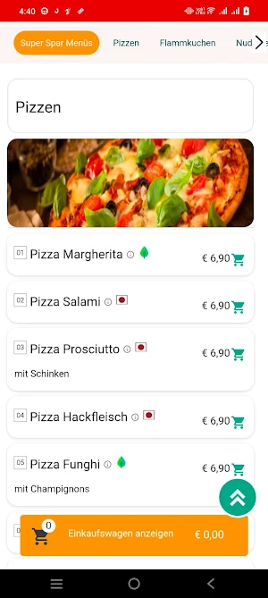 Pizza Feinschmecker Appenweier Screenshot 2