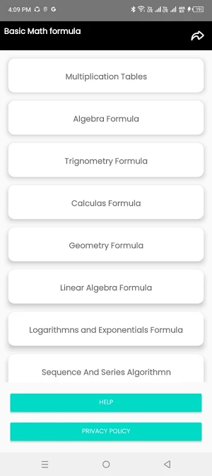 Basic Math Formula Screenshot 1