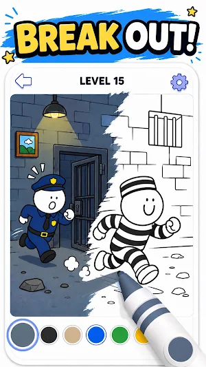 Draw Trace: Prison Escape Screenshot 2