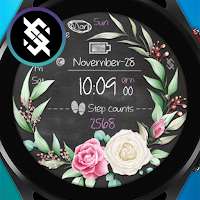 BFF25- Blackboard Art Flower