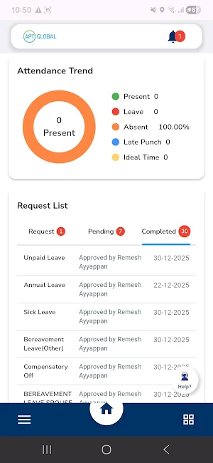 APT ESS App Screenshot 1